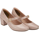 Sapato Feminino Boneca de Dança Salto baixo quadrado Bloco Confort Scarpin 6484