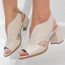 Sandália ylaris com Salto Médio Bloco/ Sofisticação e Conforto para Todas as Ocasiões!