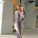 Conjunto Alexia Tecido Leve Pantalona Estampada + Bolsa/ Liberdade para a Mulher que Brilha em Todas Ocasiões!