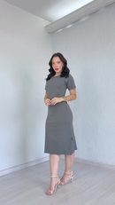 Vestido Midi Malha de 100% Algodão