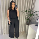 Conjunto Alfaiataria Edelise Calça e Blusa em Linho / Liberdade para a Mulher que Brilha em Todas Ocasiões!