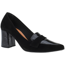 Scarpin Feminino Salto Alto Grosso Bico Fino Confortável 3041