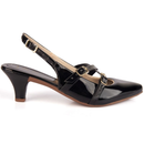 Sapato Feminino Slingback Salto Baixo - Elegância e conforto