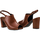 Sandália Saltinho Open Boot Salto Alto Bloco Grosso Ankle Boots Shekinah Confortável Moda