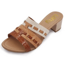 Sandália Tamanco Feminino Croco Summer Ortopédico