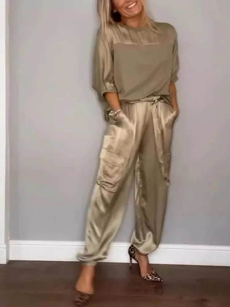 Conjunto Calça e Blusa Melina / Para a Mulher Moderna