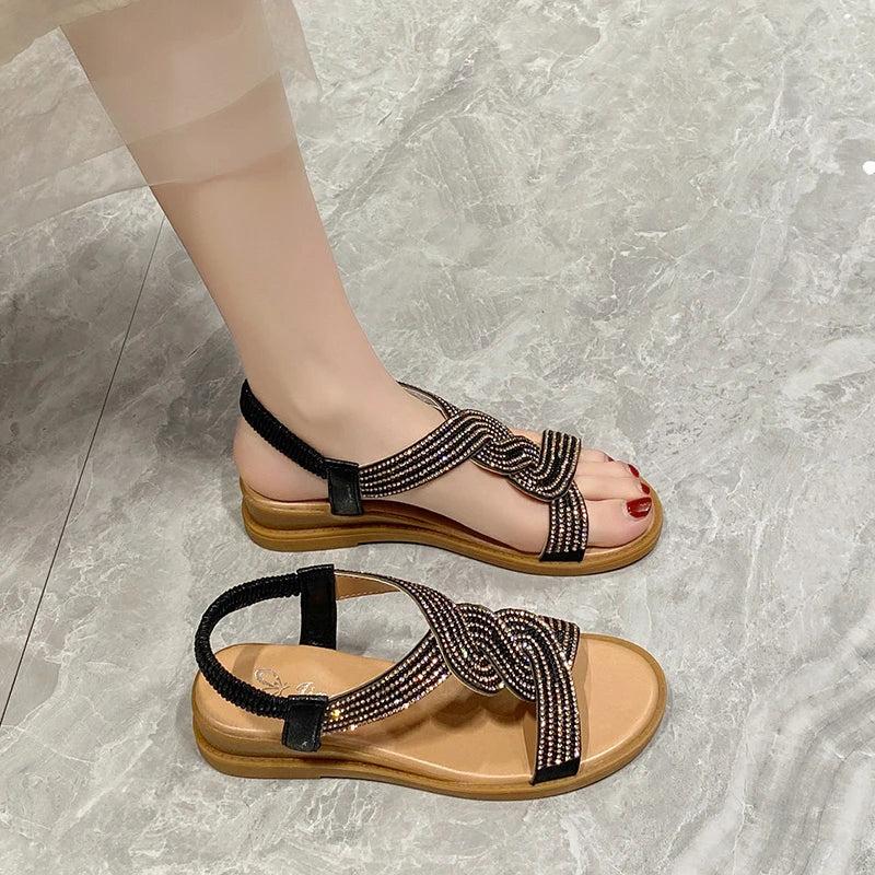 Sandália Rasteirinha Veneza Ortopédica/ Elegante e Confortável
