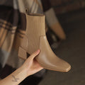 Bota Feminina Ortopédica Dallas Western Couro Cano Curto com Malha Salto 4cm/ Para Mulheres que Brilham