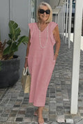 Vestido Manga Curta Noronha/ Conforto e Estilo Para o Seu dia a dia.