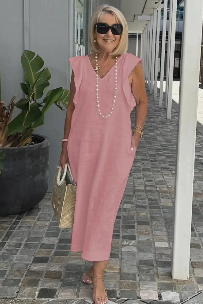 Vestido Manga Curta Noronha/ Conforto e Estilo Para o Seu dia a dia.