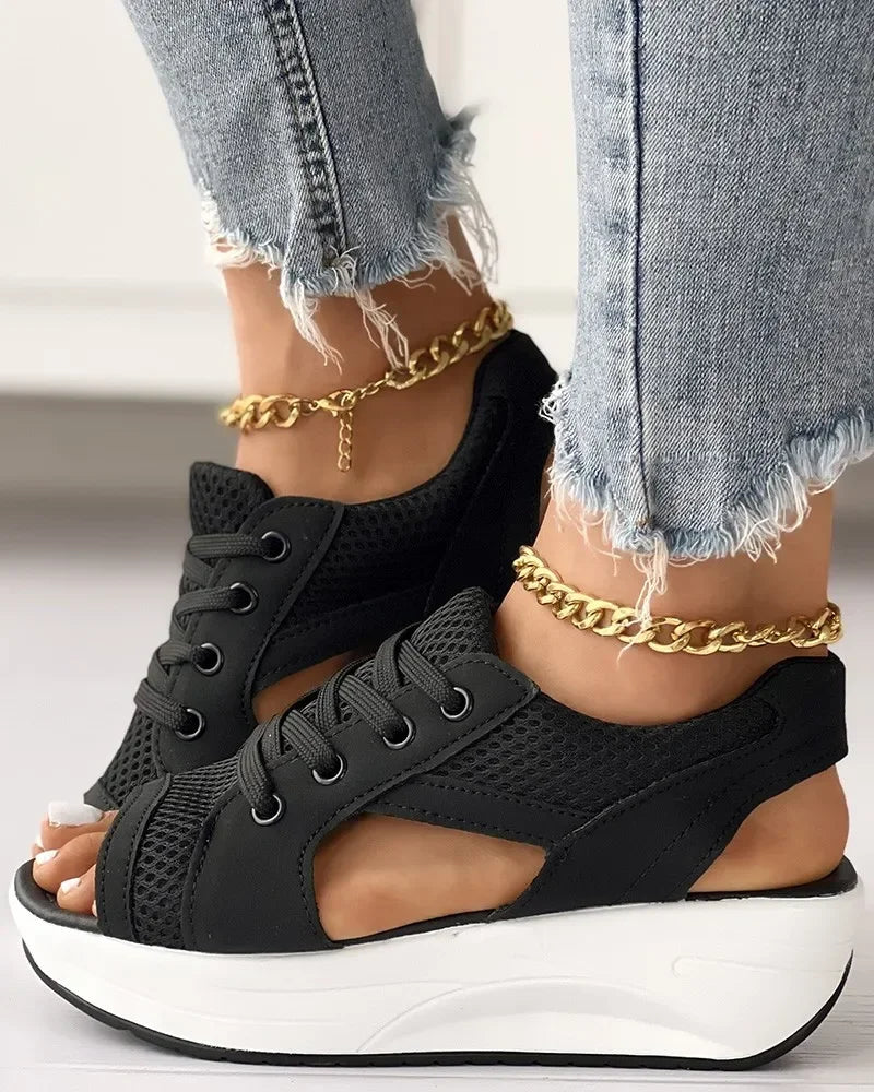 Sandália Merlim com Plataforma Confort Estilo Tênis- Conforto que Seus Pés Merecem!
