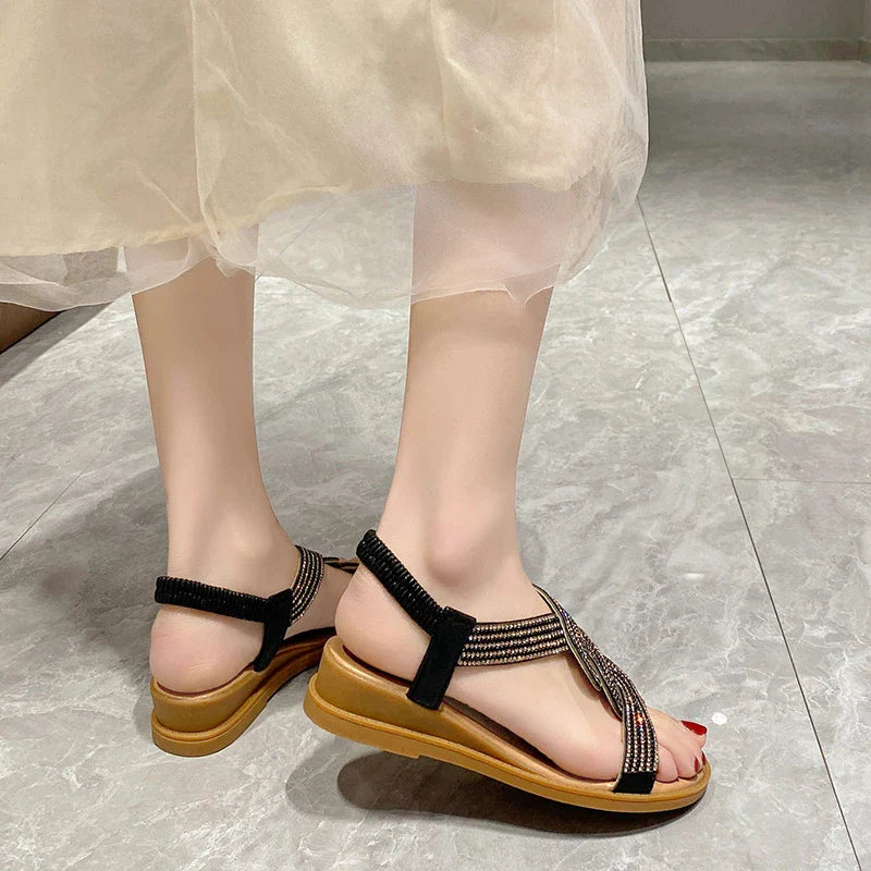 Sandália Rasteirinha Veneza Ortopédica/ Elegante e Confortável