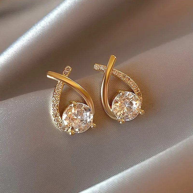 Brinco de Zircônia loewe com Cristais Swarovski (COMPRE 1 PAR LEVE 2) Sofisticação e Elegância para Mulheres que Amam Exclusividade