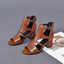 Sandálias Victoria com Salto Médio Bloco/ Sofisticação e Conforto para Todas as Ocasiões!