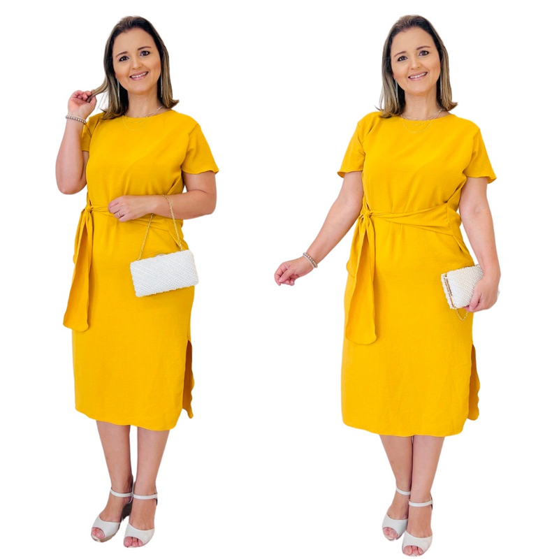 Vestido Marina Feminino Elegante Social 3 Formas de uso