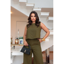 Conjunto Alfaiataria Edelise Calça e Blusa em Linho / Liberdade para a Mulher que Brilha em Todas Ocasiões!