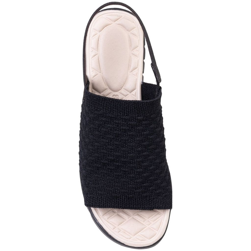 Sandália Feminina Ortopédica Knit Calce Fácil Meia Elástico Anatômica Massageadora Confortável 7603