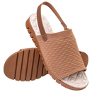 Sandália Feminina Ortopédica Knit Calce Fácil Meia Elástico Anatômica Massageadora Confortável 7603