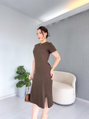 Vestido Midi Malha de 100% Algodão