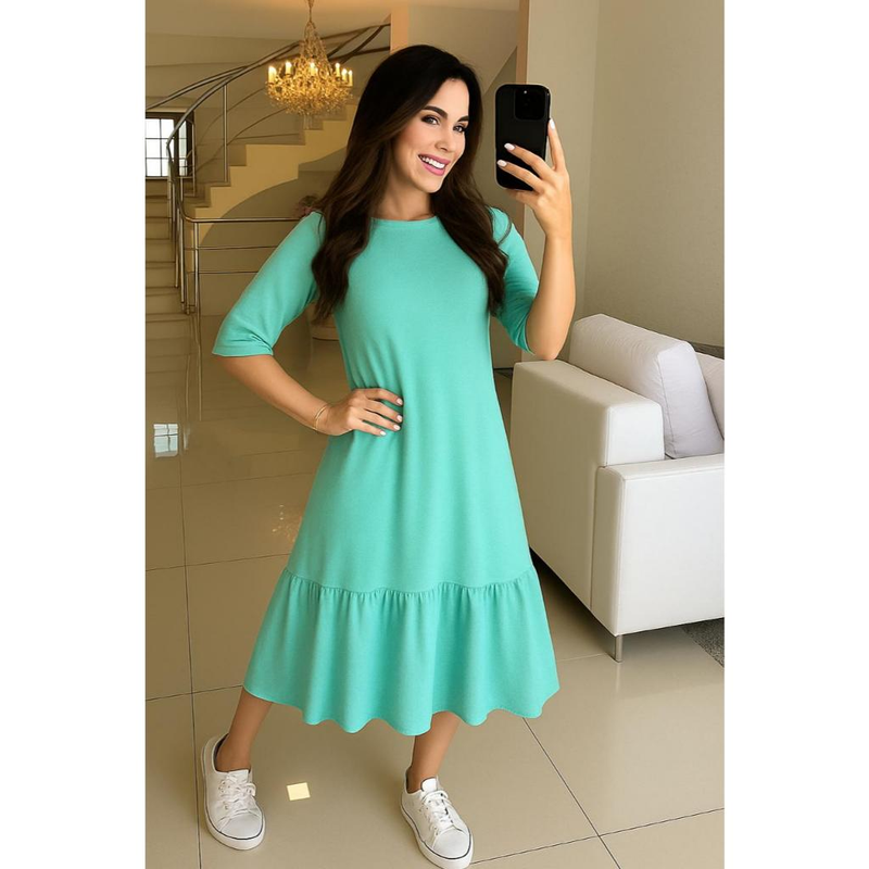 Vestido Lolita Midi  Feminino / para a Mulher que Brilha em Todas Ocasiões!