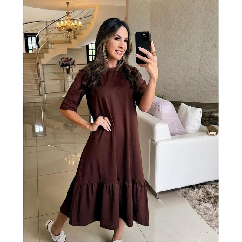 Vestido Lolita Midi  Feminino / para a Mulher que Brilha em Todas Ocasiões!