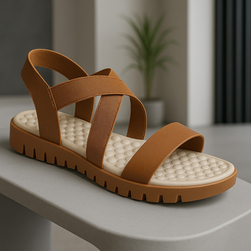 Sandália Feminina Papete Ortopédica Anatômica Massageadora Ultra Conforto Leve e Macia