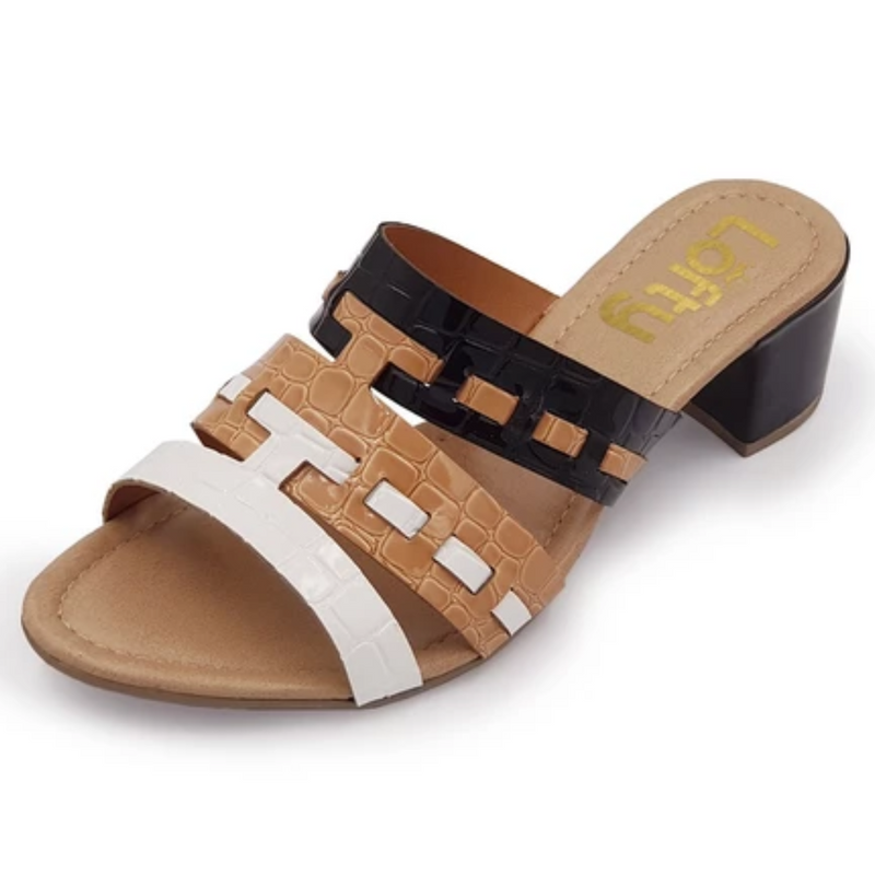 Sandália Tamanco Feminino Croco Summer Ortopédico